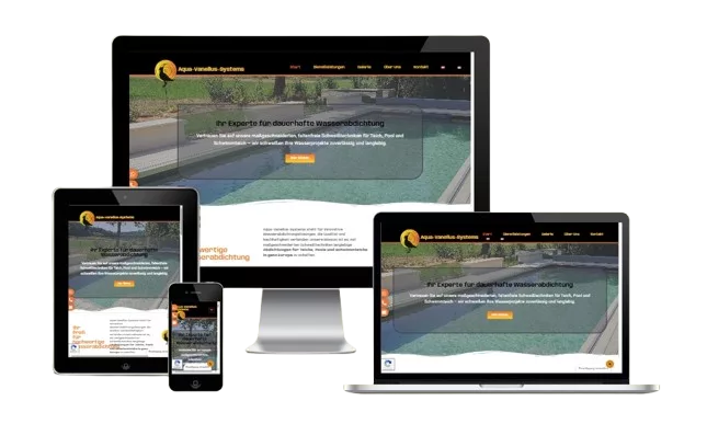 Webdesign Bitterfeld: Neues Projekt für Aqua-Vanellus-Systems online!