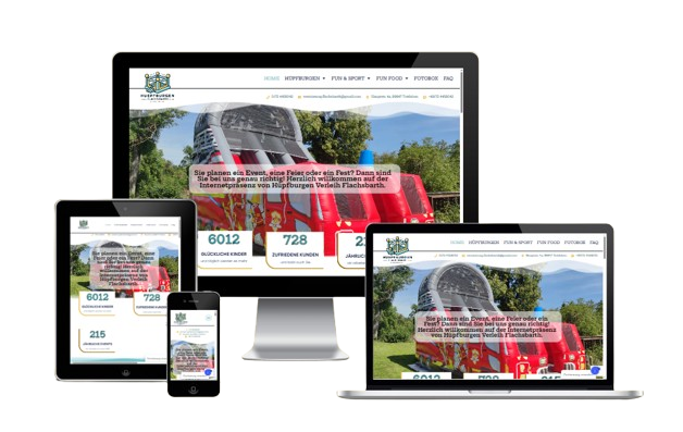 Hüpfburgen Flachsbarth, Eventverleih Website