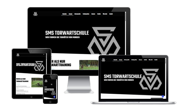 webdesign torwartschule🧤 SMS Torwartschule Sport- & Coachingwebsite